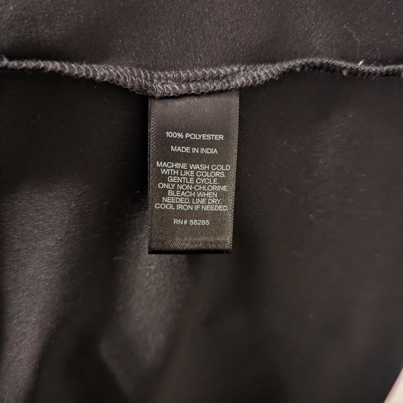 Express Black and White Sheer Dress with Slip - Picture 4 of 4